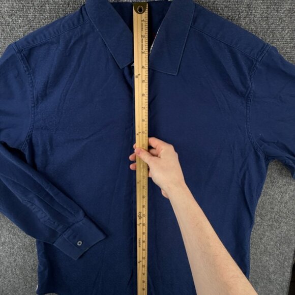 Robert Graham XL Classic Fit Blue Paisley Button Up Shirt Long Sleeve Cotton - Picture 3 of 16